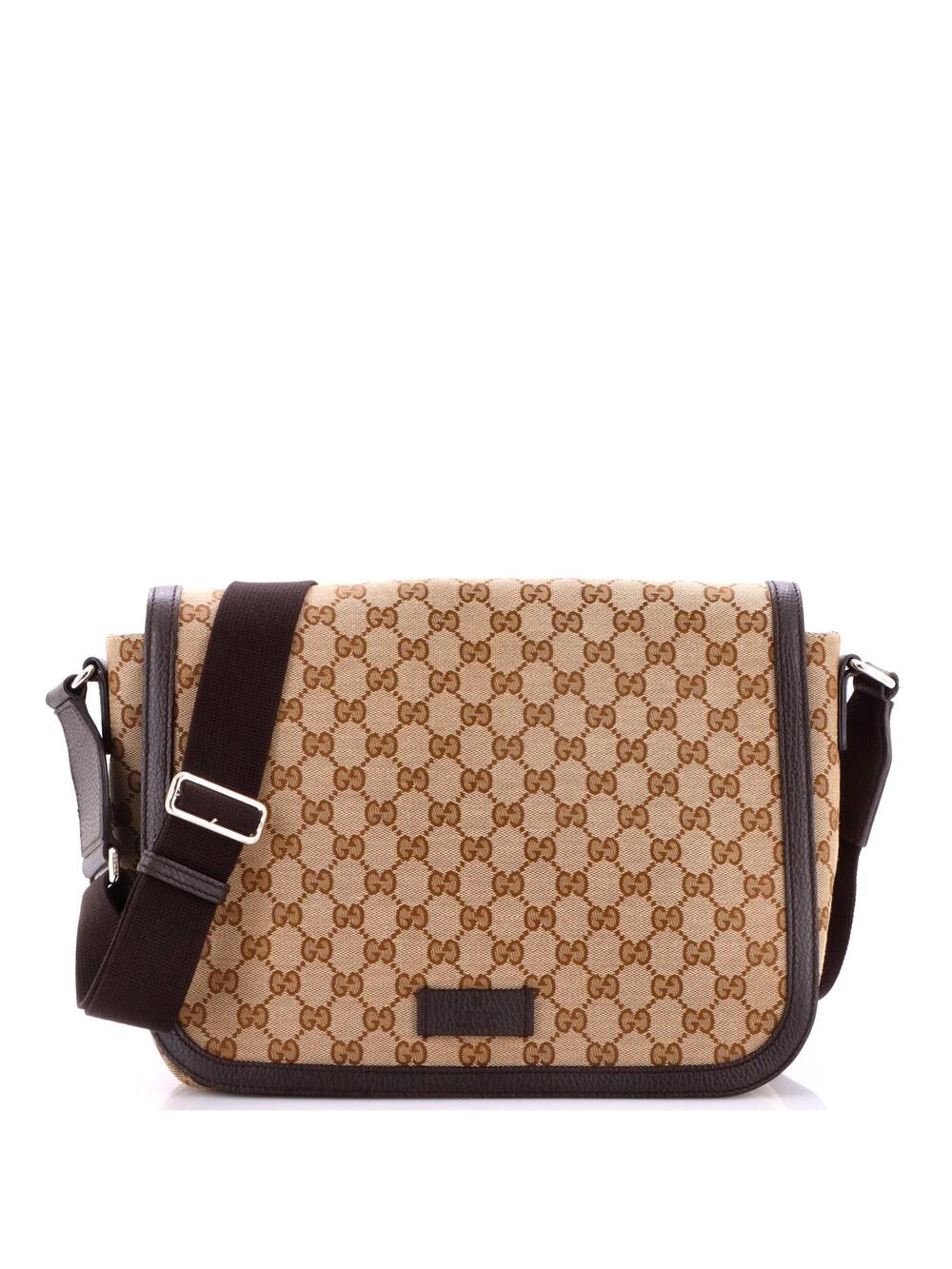 Gucci Flap Messenger Bag Gg Canvas #364878G69B